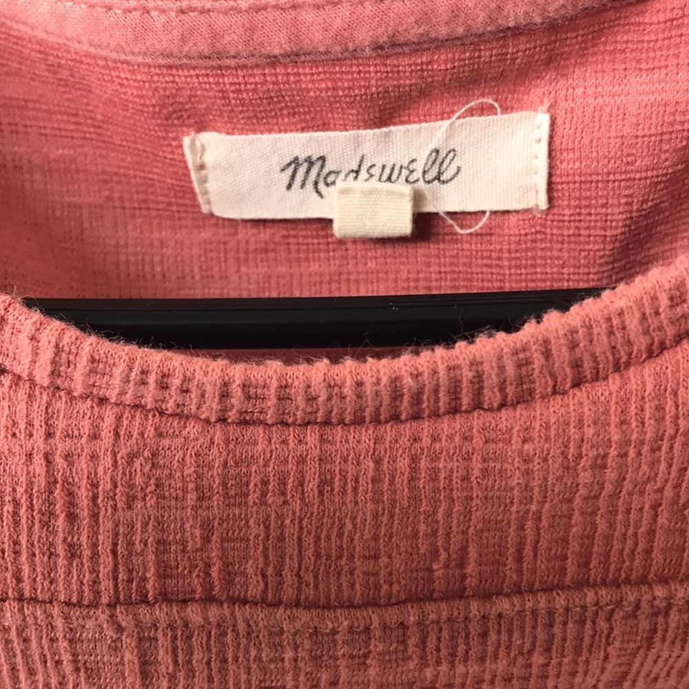 Madewell Women's Cold Shoulder Top - Pink - Picture 6 of 6